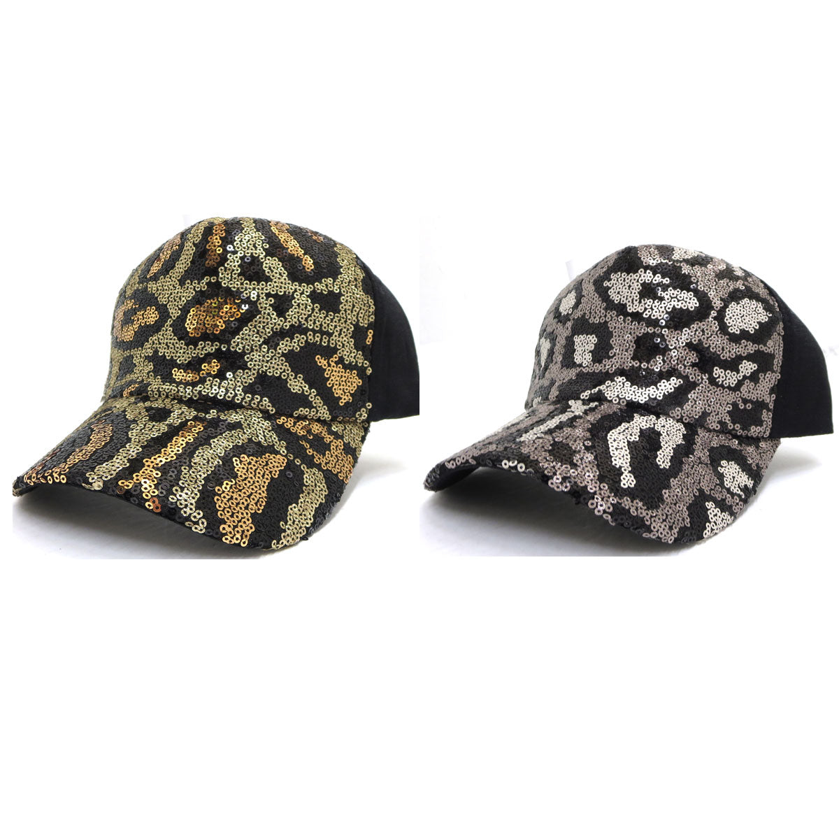 Cheetah Print Sparkly Cap