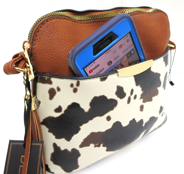 Cow Print Crossbody Purse