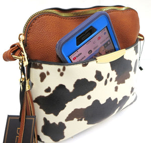 Cow Print Crossbody Purse
