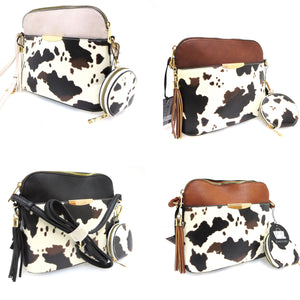 Cow Print Crossbody Purse