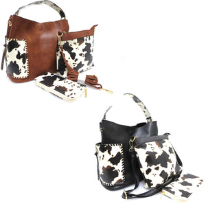 Cow print side bag online