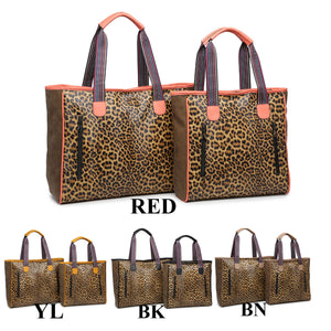 Cheetah Print Tote Look a like set 2 pieces