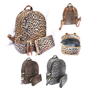 Cheetah Print Animal Print Back Pack set 2 pieces