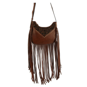 Fringe Boho Animal Print Purse